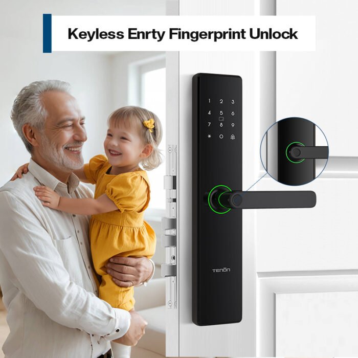 E15 smart biometric fingerprint door lock - 图片 2