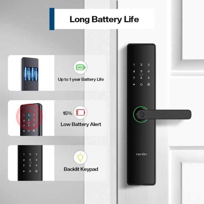 E15 smart biometric fingerprint door lock - 图片 4