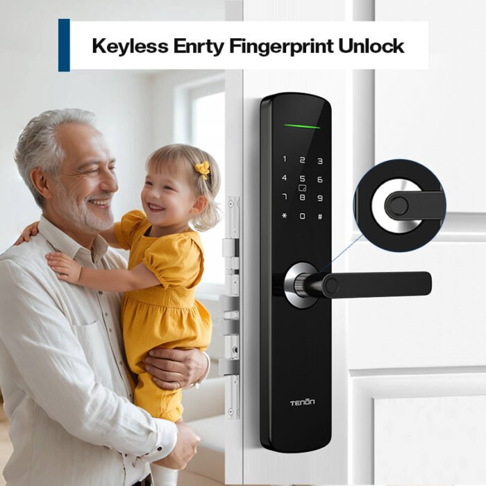 E3 Smart door locks with handle - 图片 2