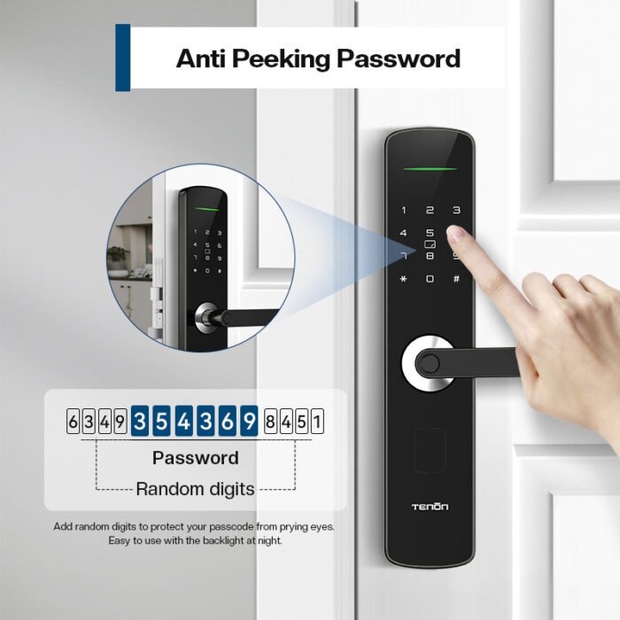 E3 Smart door locks with handle - 图片 3
