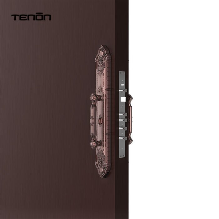 F8 Luxury Double Fingerprint Password Entry Door Handle - 图片 2