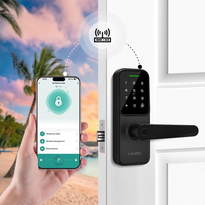 K8 Biometric Fingerprint Hotel Door Handle - 图片 3