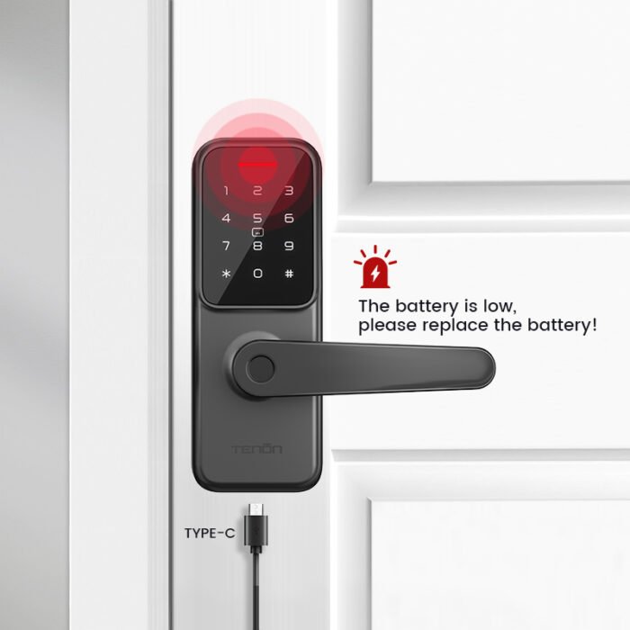 K8 Biometric Fingerprint Hotel Door Handle - 图片 2