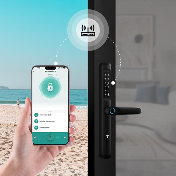 K9 Smart Balcony Glass Door Handle