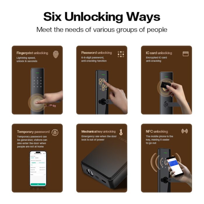 T15 Anti-Theft Digital Door Lock - 图片 4