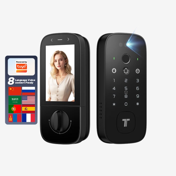 K10 Pro Face fingerprint door lock