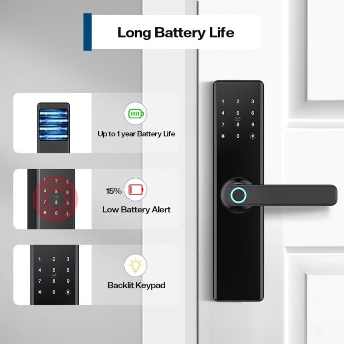 T09 Smart Digital Door Lock for Apartment - 图片 4