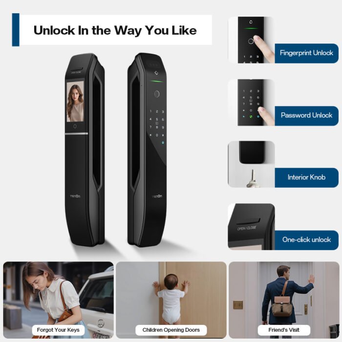 A6 Pro 3D Face Recognition Automatic Lock - 图片 4