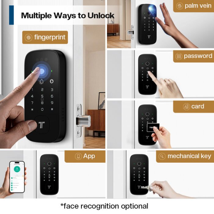 K10 Pro Face fingerprint door lock - 图片 6