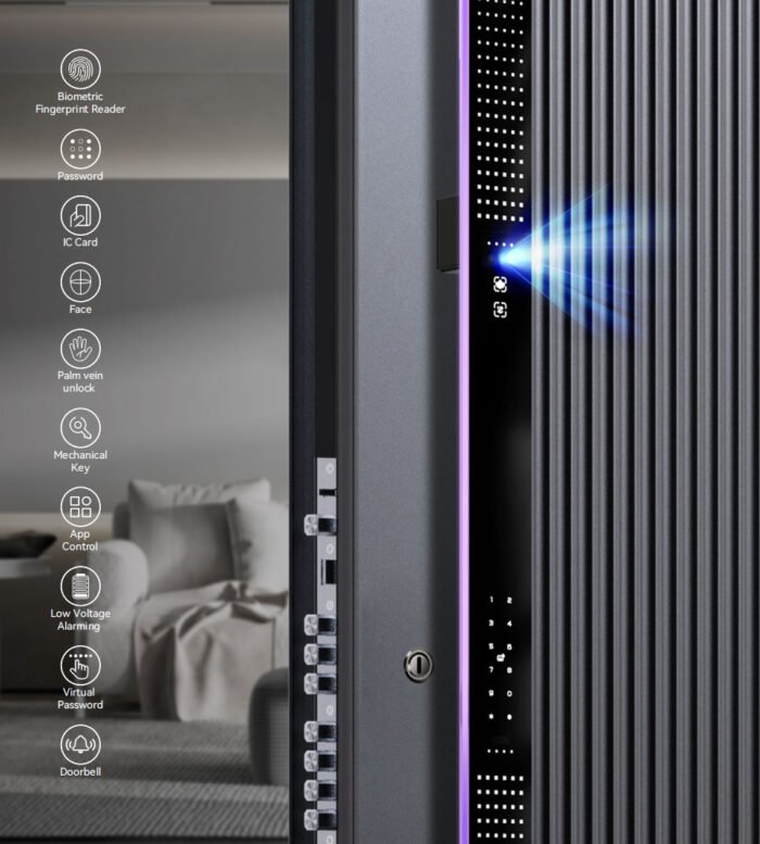 Aluminum Security Armored Door ML - 图片 2